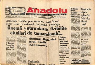 Bizim Anadolu Gazetesi 18 Ağustos 1975 - Demir Yüklü Lokomotif Yandı İki Milyonluk Zarar Var GZ83150 - 1