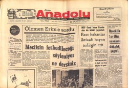 Bizim Anadolu Gazetesi 2 Ağustos 1971 - Çetin Altan 1.5 Yıl Hapis 4 Ay Sürgüne Mahkûm Oldu GZ158687 - Gökçekoleksiyon