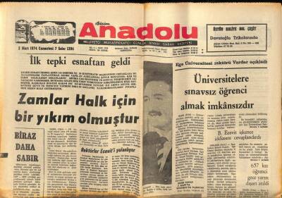 Bizim Anadolu Gazetesi 2 Mart 1974 - Komünistler İngilterede 1 Milletvekili Bile Çıkaramadı GZ90155 - 1