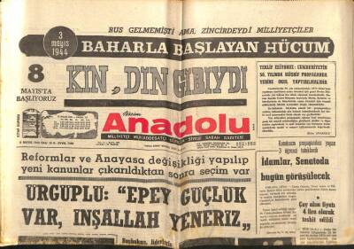 Bizim Anadolu Gazetesi 2 Mayıs 1972 - Sinop Hastanesi Baştabibi Tutuklandı GZ83811 - 1