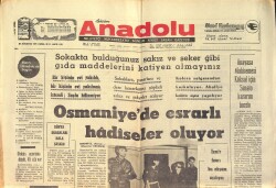 Bizim Anadolu Gazetesi 20 Ağustos 1971 - Afyon Sakızı Mubayaa Edildi - İskenderun Gümrüğündeki Yolsuzluk Hadisesi Büyüyor GZ158709 - Gökçekoleksiyon