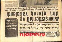 Bizim Anadolu Gazetesi 20 Şubat 1972 - Diyarbakırda Gizli Teşkilat Ele Geçirildi GZ103333 - 1