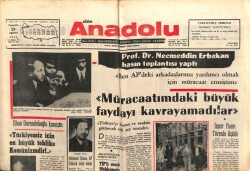 Bizim Anadolu Gazetesi 21 Ağustos 1969 - Necmettin Erbakan Basın Toplantısı Yaptı GZ103343 - 2
