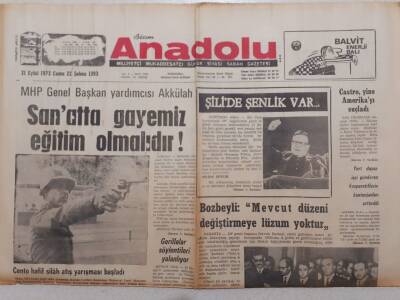 Bizim Anadolu Gazetesi - 21 Eylül 1973 - Bozbeyli Mevcut Düzeni Değiştirmeye Lüzum Yok GZ111817 - 1