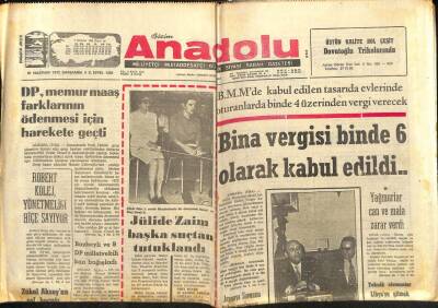 Bizim Anadolu Gazetesi 21 Haziran 1972 - Demirel Basın Kuruluşlarını Ziyaret Etti GZ83836 - 1