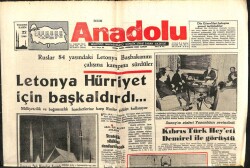 Bizim Anadolu Gazetesi 22 Kasım 1969 - Letonya Hürriyet İçin Başkaldırdı GZ103346 - 1