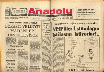 Bizim Anadolu Gazetesi 22 Mayıs 1974 - Mardinde Kuraklıktan 28 Bin Hayvan Öldü GZ90144 - 1