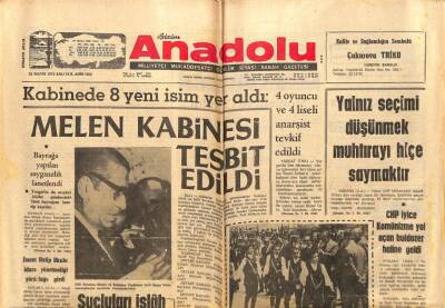 Bizim Anadolu Gazetesi 23 Mayıs 1972 - 1,5 Milyon Kişi Türkçe Bilmiyor GZ83820 - 1