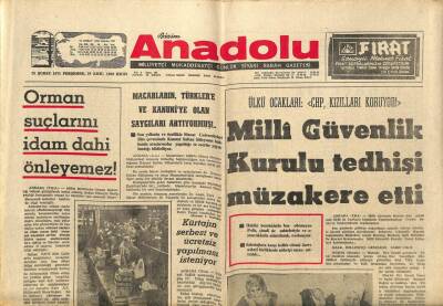 Bizim Anadolu Gazetesi 25 Şubat 1971 - Yahudiler Mescid-i Aksayı Tahrip Ediyor GZ93287 - 1