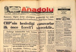 Bizim Anadolu Gazetesi 26 Eylül 1975 - Lice'de Yine Deprem Oldu - Kissinger Bitsios'la Kıbrıs Konusunu Görüştü GZ158729 - Gökçekoleksiyon