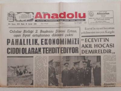 Bizim Anadolu Gazetesi - 26 Kasım 1972 - Ecevitin Akıl Hocası Demireldir GZ111809 - 1