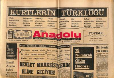 Bizim Anadolu Gazetesi 26 Nisan 1971 - Devlet Marksistlerin Eline Geçiyor! GZ90150 - 1