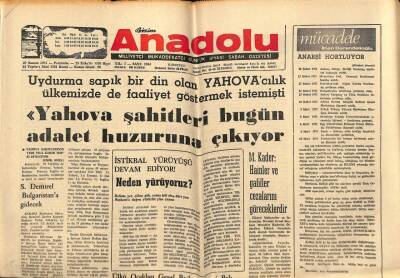 Bizim Anadolu Gazetesi 27 Kasım 1975 - Süleyman Demirel Bulgaristana Gidecek GZ90117 - 1