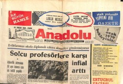 Bizim Anadolu Gazetesi 28 Aralık 1969 - Solcu Profesörlere Karşı İnfial Arttı GZ103356 - 2