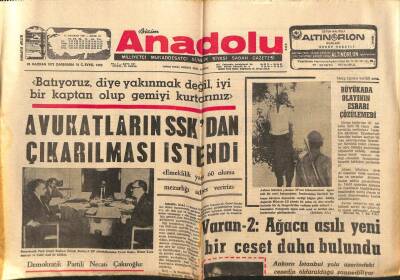Bizim Anadolu Gazetesi 28 Haziran 1972 - Türkiyenin Enerji Politikası Tutarsız GZ83816 - 1