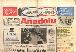 Bizim Anadolu Gazetesi 29 Aralık 1969 - Gripten İtalyada 375 Kişi Öldü GZ103357 - 2