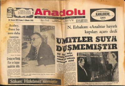 Bizim Anadolu Gazetesi 30 Kasım 1973 - Dünyanın 4 Haftalık Tahıl Stoku Kalmış GZ83152 - 1