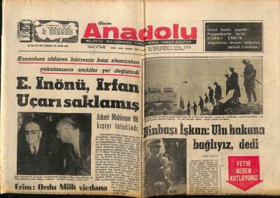 Bizim Anadolu Gazetesi 30 Mayıs 1971 - Amerikan Yolcu Uçağı Bohama Adasına Kaçırıldı GZ90126 - 1