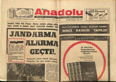 Bizim Anadolu Gazetesi 4 Mart 1971 - Doğu Pakistanda Sokağa Çıkma Yasağı Konuldu GZ93293 - 1