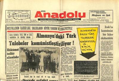 Bizim Anadolu Gazetesi 4 Temmuz 1969 - Almanyadaki Türk Talebeler Komünistleşiyor GZ97857 - 1
