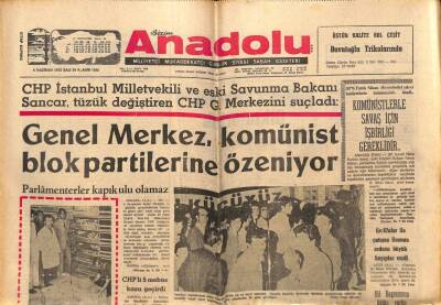 Bizim Anadolu Gazetesi 6 Haziran 1972 - Madanoğlu Ve Arkadaşının Duruşmasına Başlanıyor GZ90123 - 1