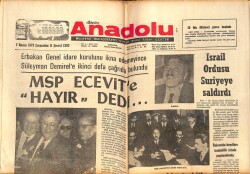 Bizim Anadolu Gazetesi 7 Kasım 1973 - İsrail Ordusu Suriye'ye Saldırdı - Rolls Royce Motorları Daha Fazla Güçleniyor GZ141007 - 1