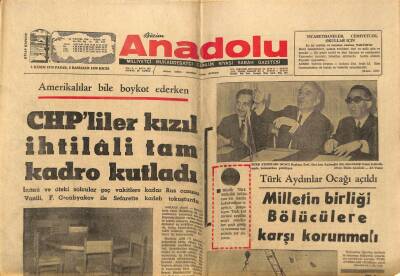 Bizim Anadolu Gazetesi 8 Kasım 1970 - Keban Holding Tesisi Hizmete Açıldı GZ97868 - 1