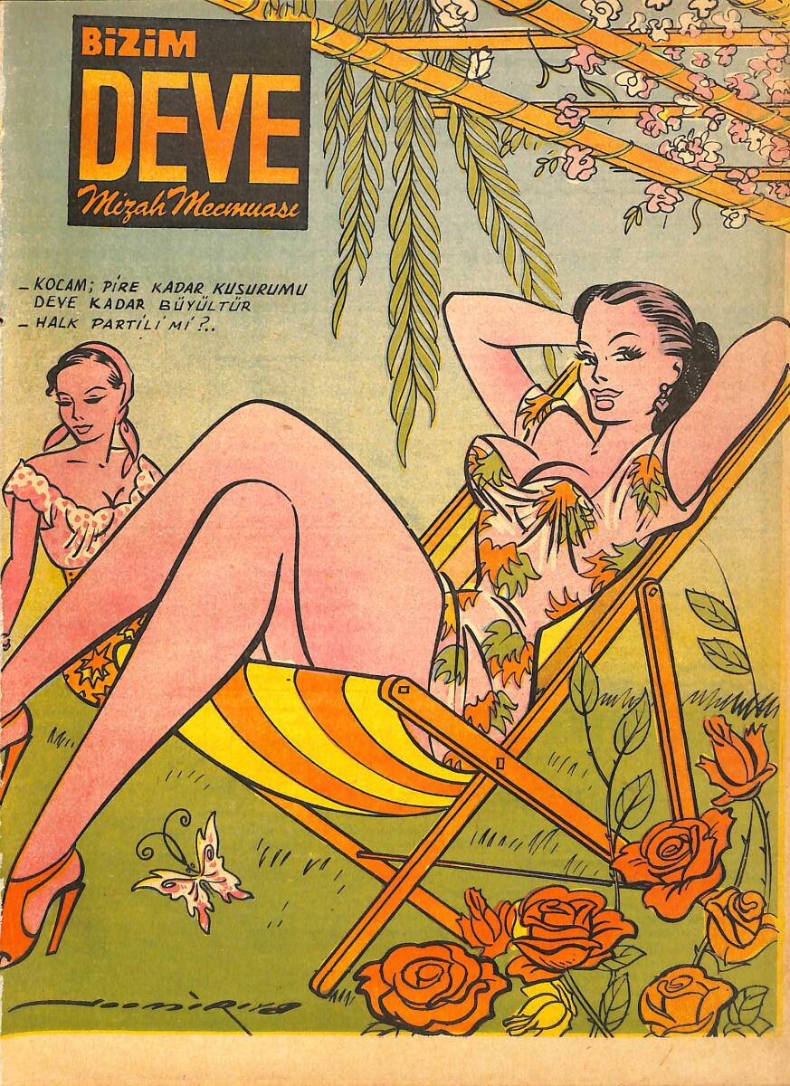 Bizim Deve Mizah Mecmuası 10 Eylül 1952 Sayı: 9 NDR91665 - 1