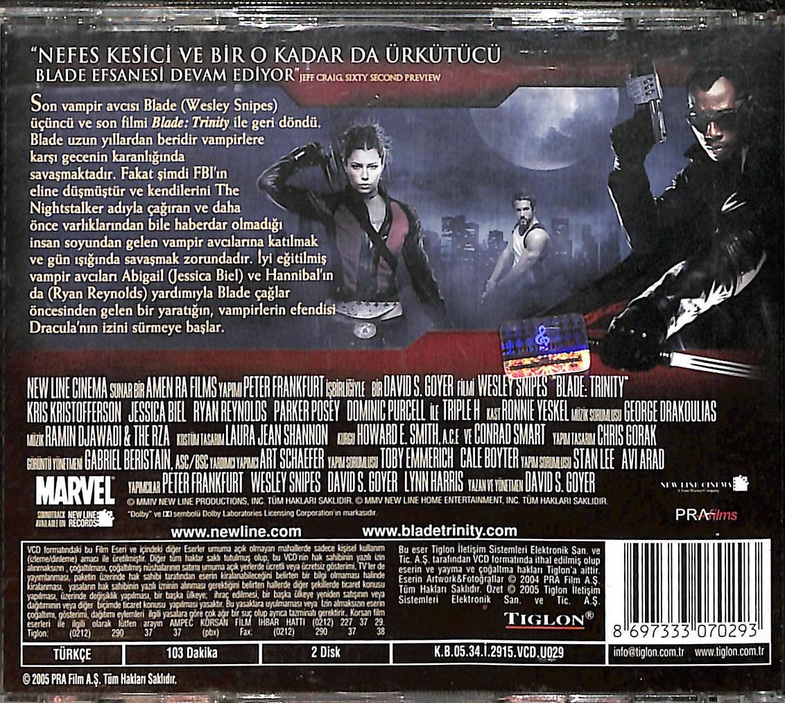 Blade: Trinity (2004) Orijinal VCD Film ' Wesley Snıpes ' VCD28884 - 2