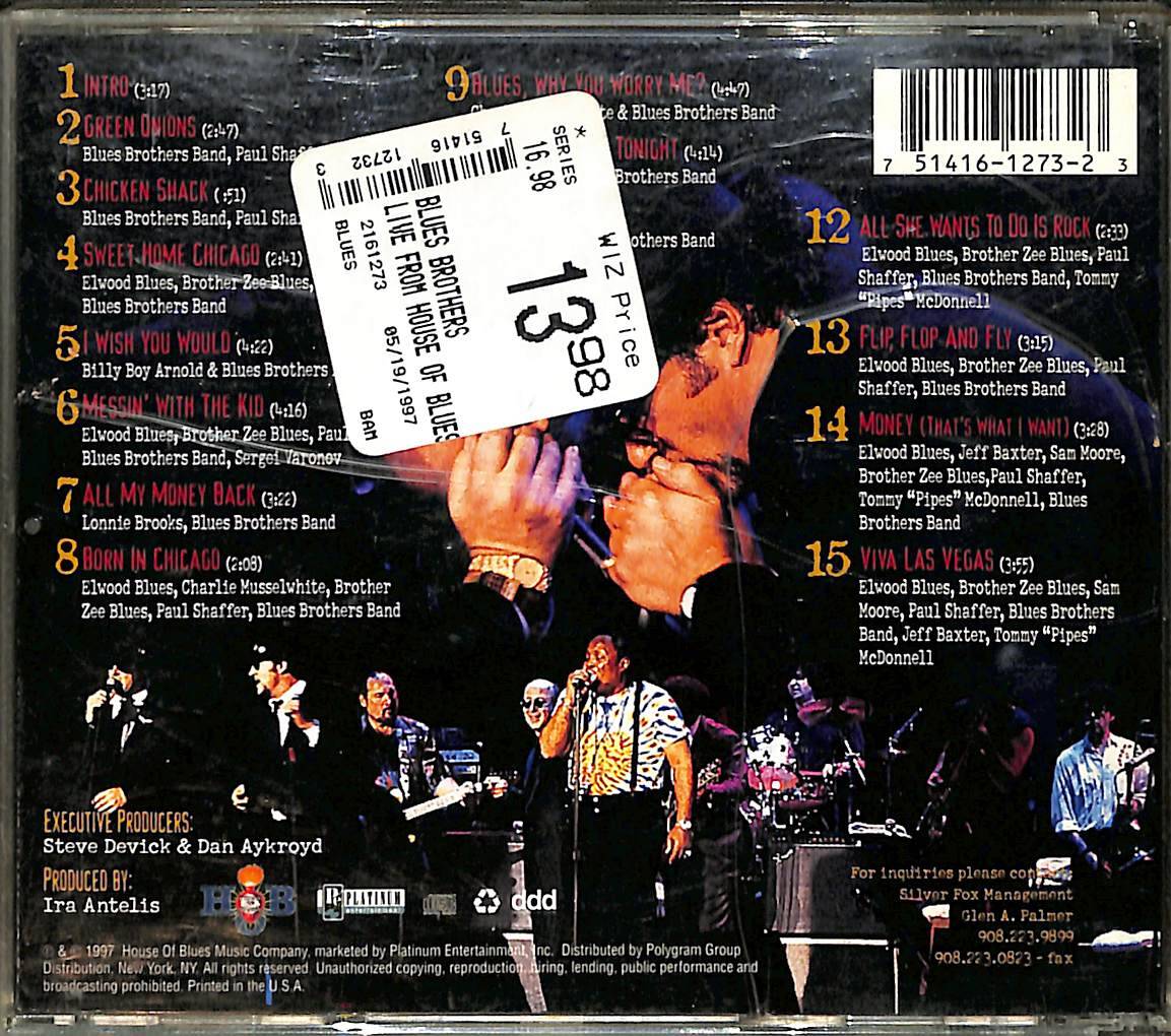 Blues Brothers And Friends - Live From Chicago's House Of Blues CD (İkinci El) CD4062 - 2