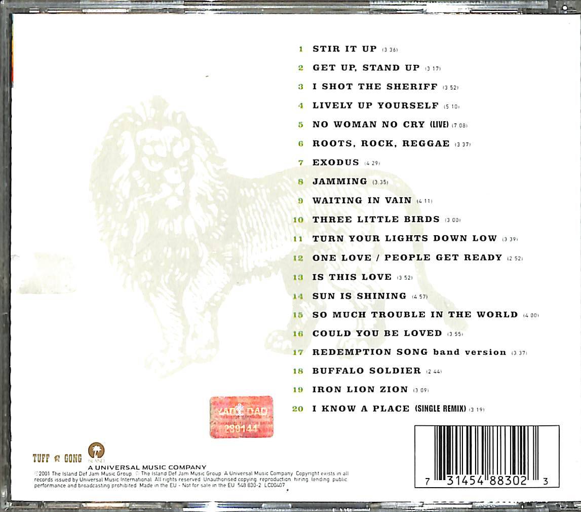 Bob Marley & The Wailers ‎- One Love: The Very Best Of CD (İkinci El) CD4452 - 2