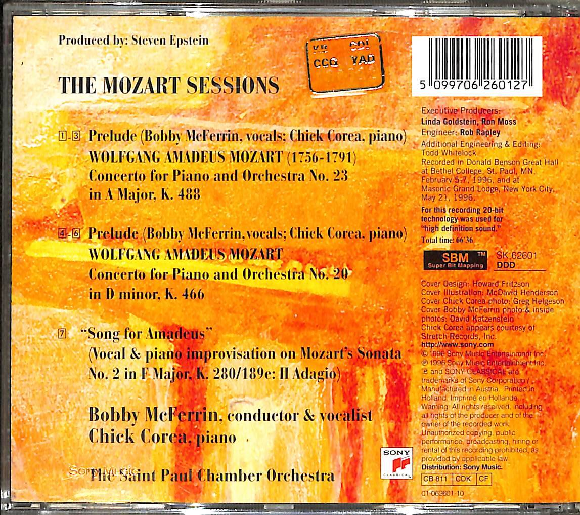 Bobby Mc. Ferrin&Chick Corea - The Mozart Sessions CD (İkinci El) CD4364 - 2