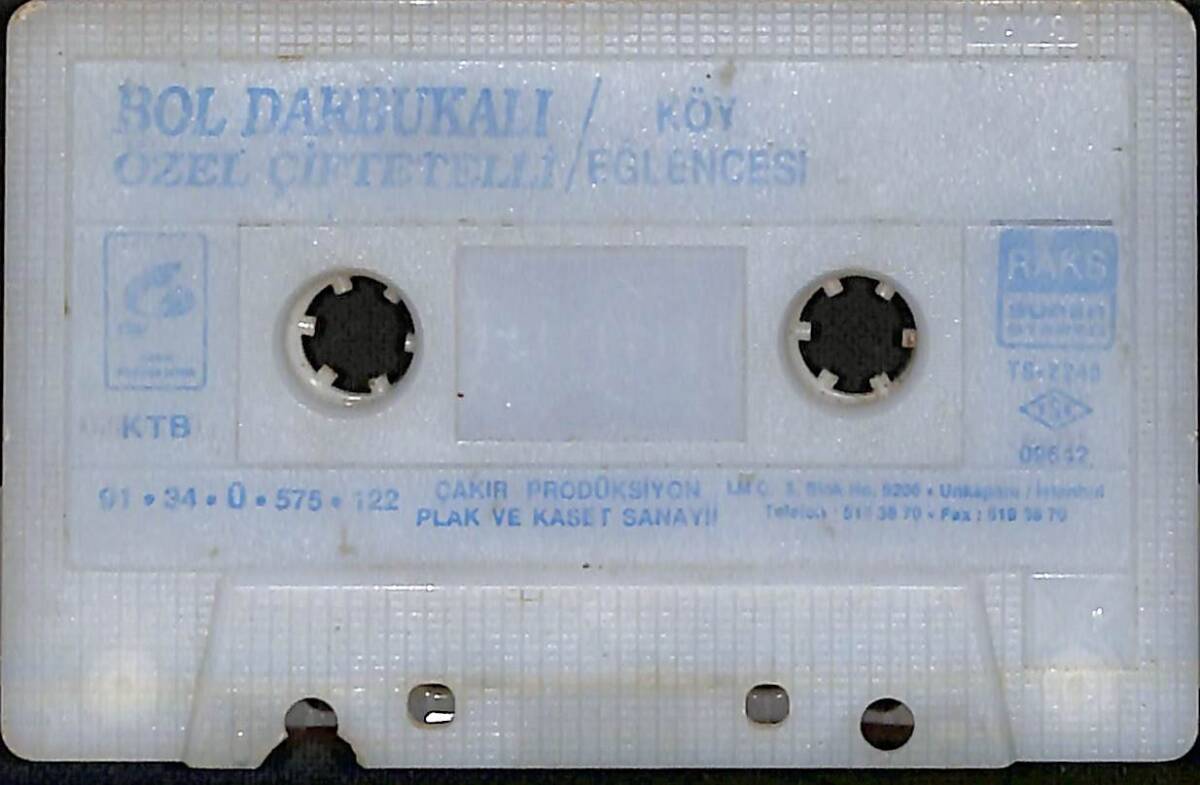 Bol Darbukalı Özel Çiftetelli Köy Eğlencesi Kaset (Sarı Bandrol - İkinci El) KST27722 - 2