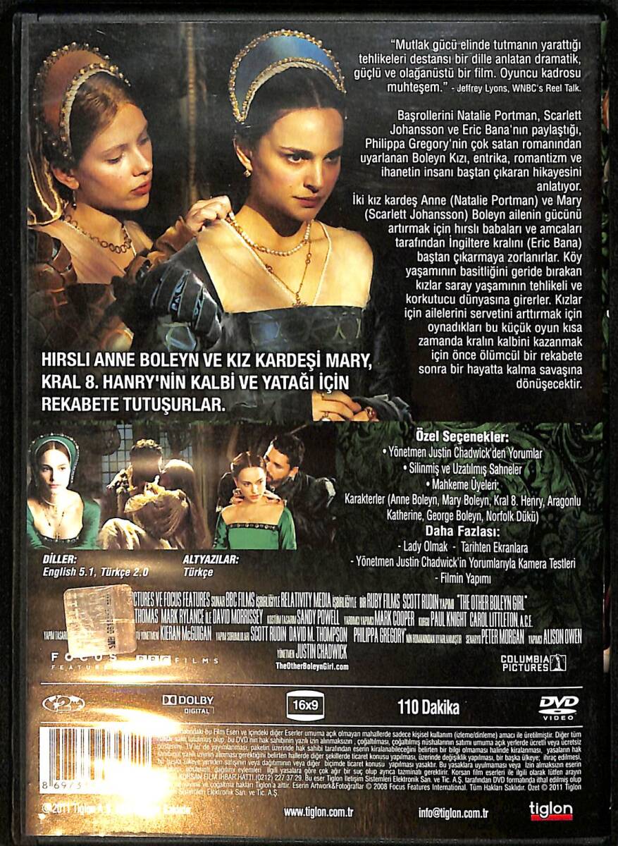 Boleyn Kızı & The Other Boleyn Girl DVD (İkinci El) DVD2716 - 2