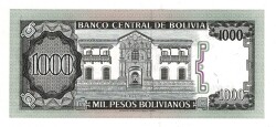 Bolivya 1000 Bolivianos 1982 ÇİL YKP8148 - 2