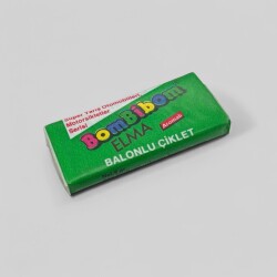 BOMBİBOM (BAYCAN) 1992 Elma Aromalı Balonlu Çiklet Sakız # SKZ1792 - 1