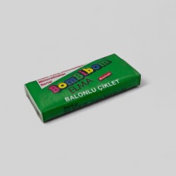 BOMBİBOM (BAYCAN) 1992 Elma Aromalı Balonlu Çiklet Sakız # SKZ1792 - 4