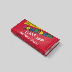 BOMBİBOM (BAYCAN) 1992 Elma Aromalı Balonlu Çiklet Sakız # SKZ1791 - 2