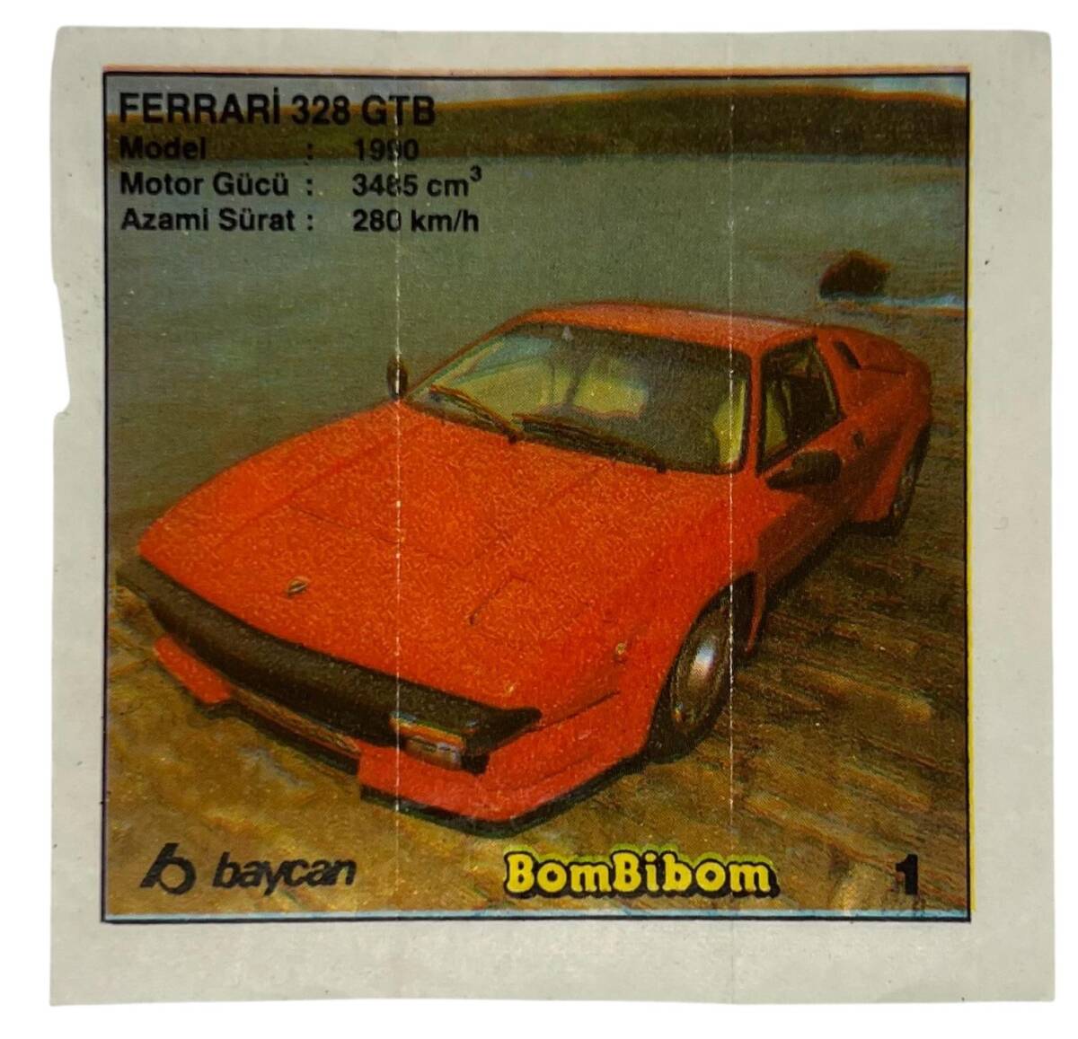BOMBİBOM Baycan Sakız Kağıdı No 1 Stickers SKZ1048 - 1