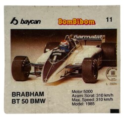 BOMBİBOM Baycan Sakız Kağıdı No 11 Stickers SKZ1677 - Gökçekoleksiyon