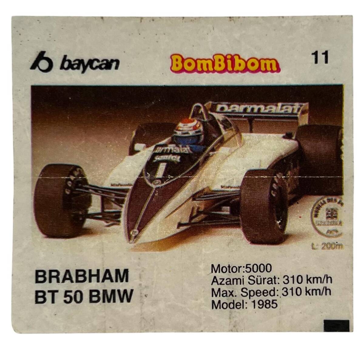 BOMBİBOM Baycan Sakız Kağıdı No 11 Stickers SKZ1677 - 1