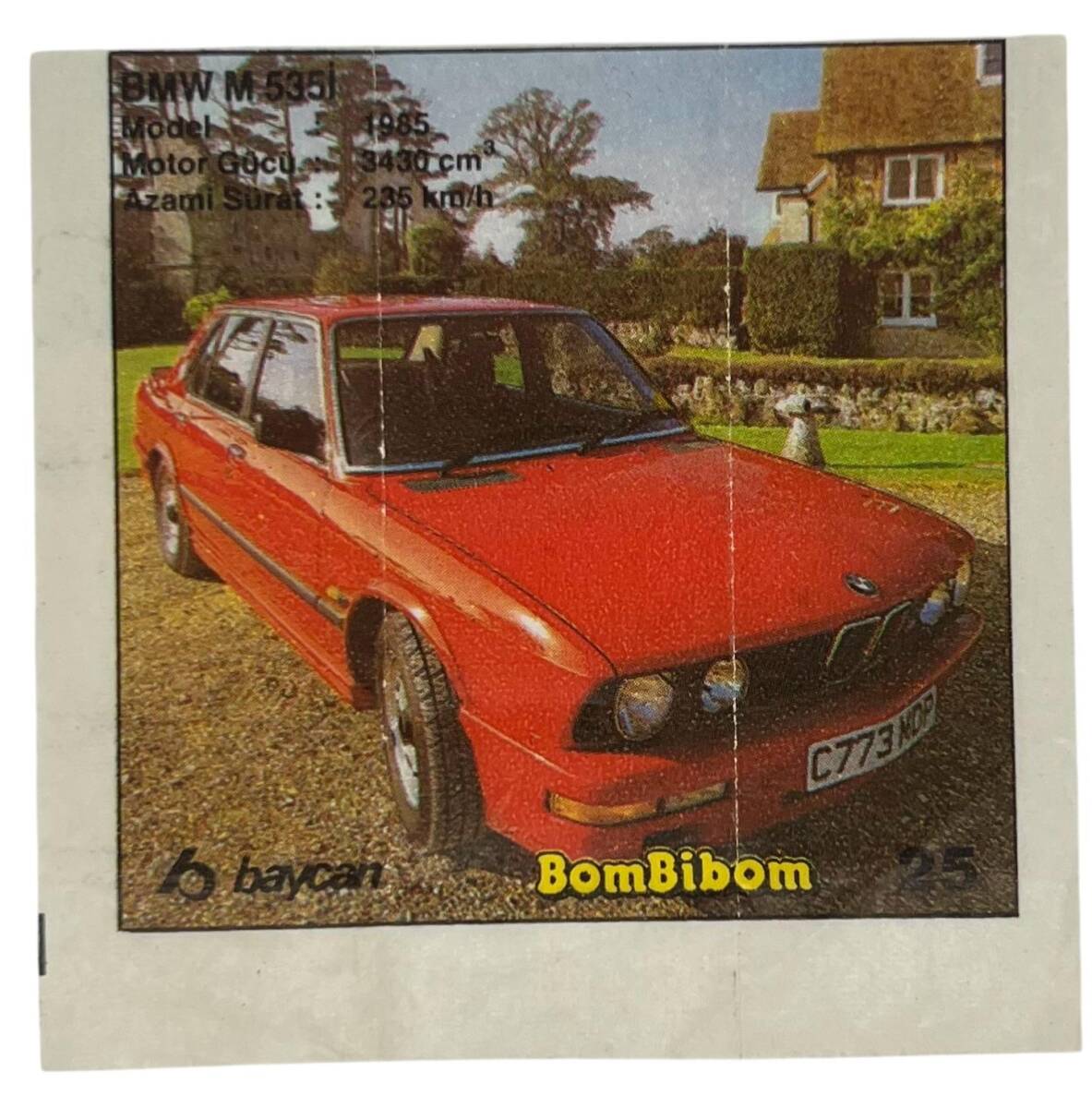 BOMBİBOM Baycan Sakız Kağıdı No 25 Stickers SKZ1675 - 3
