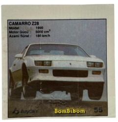 BOMBİBOM Baycan Sakız Kağıdı No 55 Stickers SKZ1676 - 1