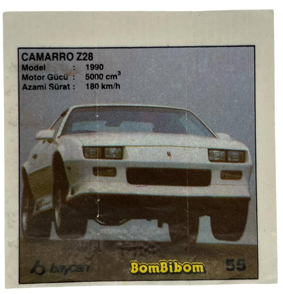 BOMBİBOM Baycan Sakız Kağıdı No 55 Stickers SKZ1676 - 1