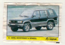 BOMBİBOM (BAYCAN) Sakız Kağıdı Otomobiller Serisi - No 2 # SKZ2019 - Gökçekoleksiyon