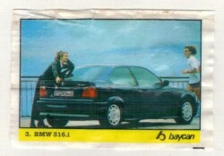 BOMBİBOM (BAYCAN) Sakız Kağıdı Otomobiller Serisi - No 3 # SKZ2018 - Gökçekoleksiyon