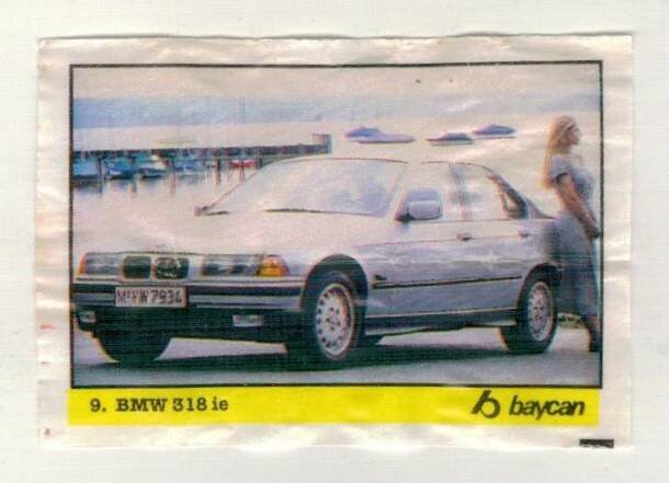 BOMBİBOM (BAYCAN) Sakız Kağıdı Otomobiller Serisi - No 9 # SKZ2010 - 3
