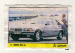 BOMBİBOM (BAYCAN) Sakız Kağıdı Otomobiller Serisi - No 9 # SKZ2011 - 3