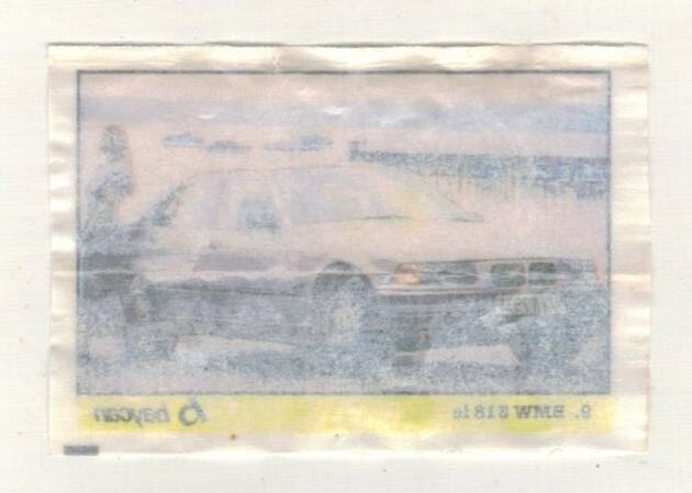 BOMBİBOM (BAYCAN) Sakız Kağıdı Otomobiller Serisi - No 9 # SKZ2012 - 2