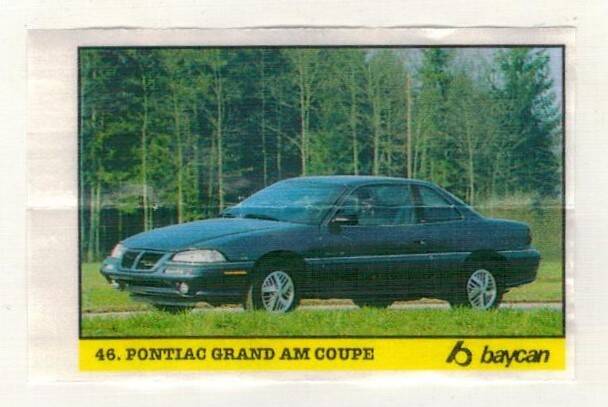 BOMBİBOM (BAYCAN) Sakız Kağıdı Otomobiller Serisi - No 46 # SKZ2007 - 1